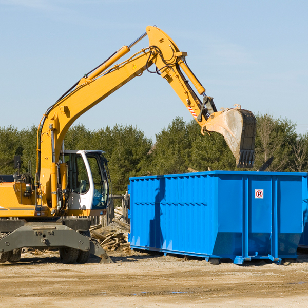 what happens if the residential dumpster is damaged or stolen during rental in Meadowbrook West Virginia